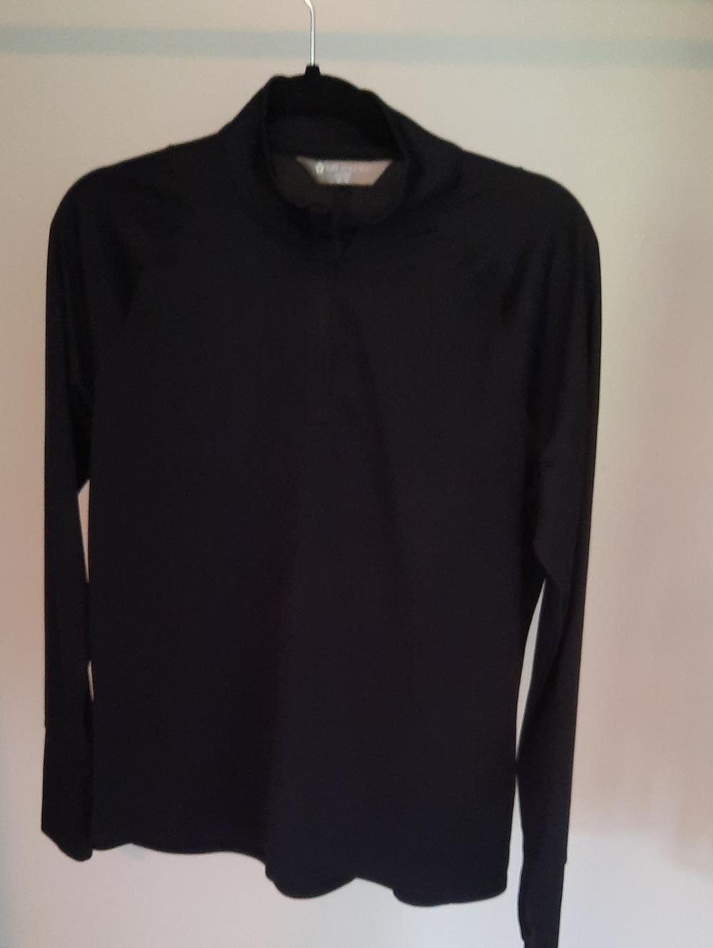 Tuff Athletics Black Women's Long Sleeve Quarter-Zip M